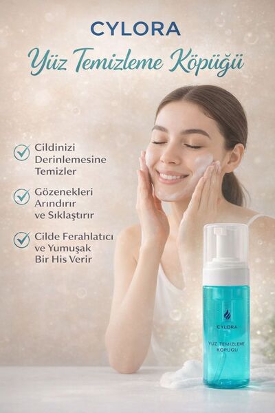 Cylora YÜZ TEMİZLEME KÖPÜĞÜ 150 ML