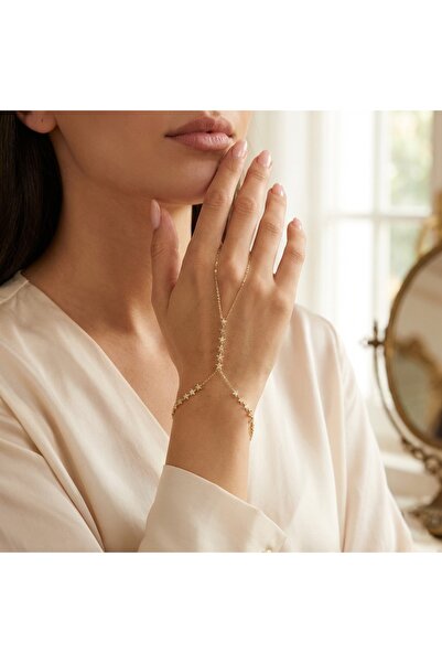 Usho Jewelry 925 Ayar Gümüş Şık Yıldızlı Şahmeran