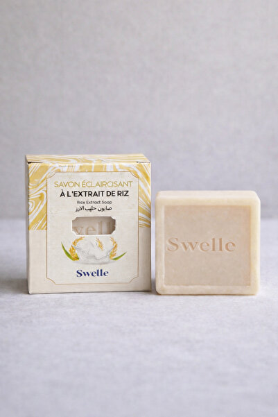 SWELLE Pirinç Özlü Doğal Yüz Temizleyici Nemlendirici Vegan Cilt Sabunu