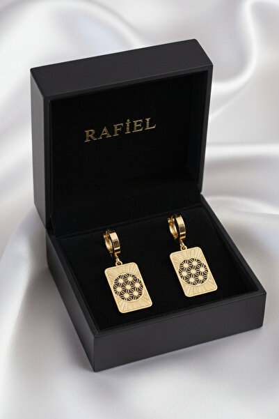 rafiel Golden Flower of Life Stainless Steel Earrings |   Stylish Women's Ear...