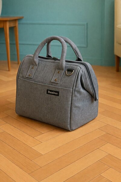 Bambus Askılı Sıcak Soğuk Isı Yalıtımlı Termal Yemek Mama Gıda İlaç Günlük El...