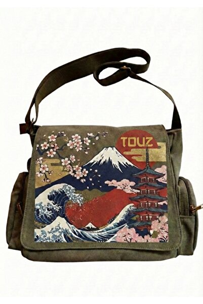 Touz Moda Japanese Culture Printed Unisex Messenger Bag