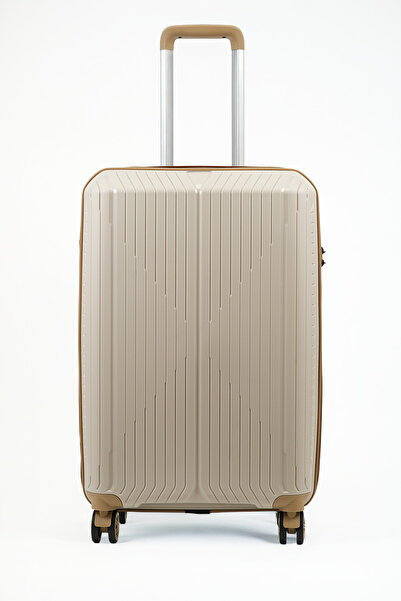 GROUND Sirius Gar Büyük Boy Valiz Kemik Bronz - 10728