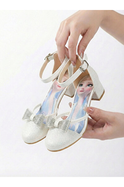 BDKButik Patoz Princess Printed Bow Pantofi Rochii De Seara Copii Pantofi Cu Toc