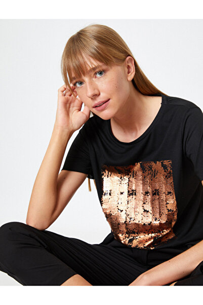 Koton Γυναικείο Μαύρο T-Shirt 0YAK13186EK