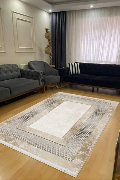 CENTER AVM Vizon Halı Salon Halısı Makinede Yıkanabilir Halı Kaymaz Taban Halı