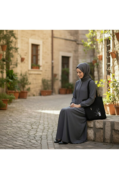 Bordglow Siyah Plaj Çantası -Punch için uygundur - Gabardin Kumaş - Bordglow