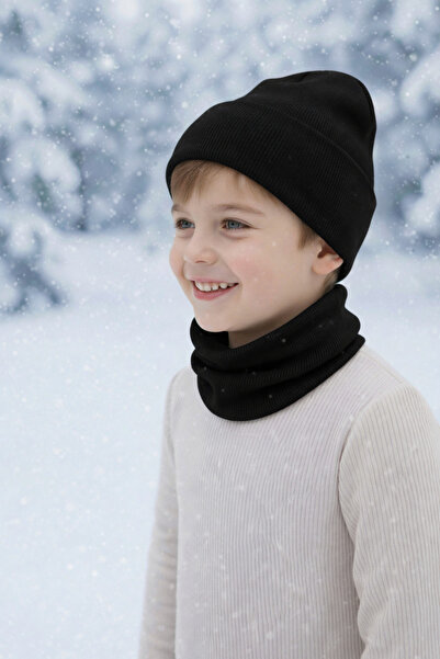 MODA BERE + BOYUNLUK SET Unisex Çift Kat Termal – Esnek – Terletmez – 3 Mevsi...