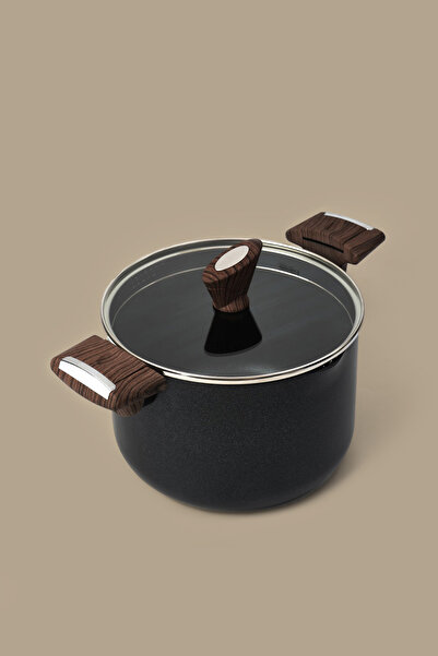 Gigilli Titanium Pasta Pot 22 cm Black