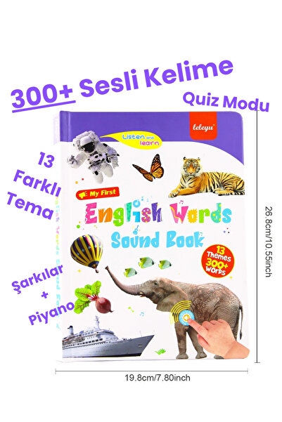 TALOO sesli kitaplar English Words Sound Book İngilizce Konuşan Sesli Kitap