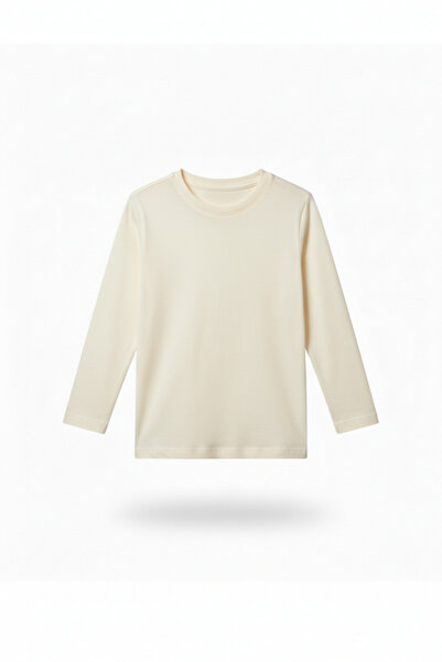 Shifre Унисекс момичешка и момчешка тениска с дълъг ръкав и деколте под врата