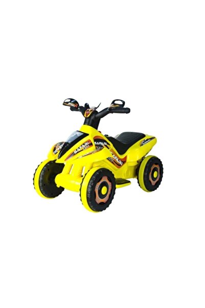 ujtoys LED IŞIKLI VE MÜZİKLİ Akülü Atv 6 V Safari Sarı