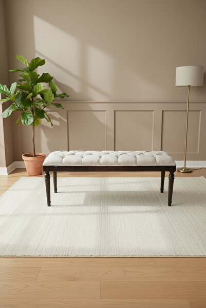 KleinHaus Furniture Ahşap Bank, Masif Gürgen Ayaklı Tasarım, Dayanıklı İskele...