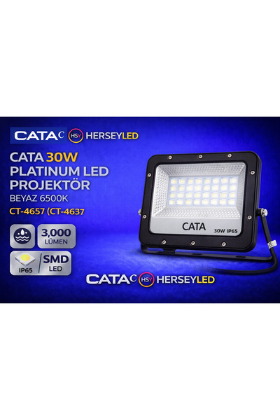Cata 30W PLATINUM LED PROJEKTÖR BEYAZ 6500K CT-4657