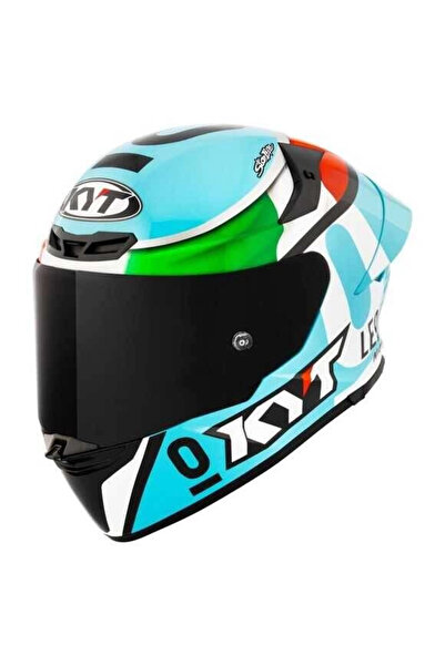 KYT TT-REVO KASK LEOPARD EDITION TRICOLORE (Şeffaf Vizörlü)