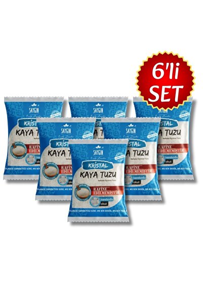Saygın %100 Doğal Kaya Tuzu 6’lı Ekonomik Paket – Öğütmelik 6x500g