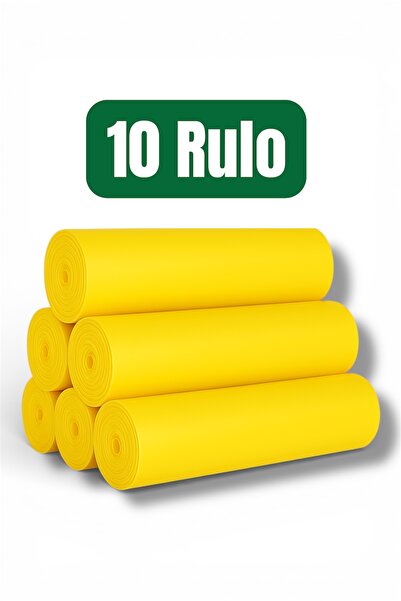 livaambalaj Polmix Büzgülü Limon Kokulu Sarı Çöp Torbası Poşeti / 55 x 60 Cm ...