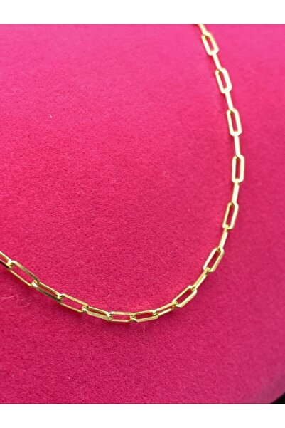 Altınkesesi 14 Ayar Altın Italyan Ince Ataç Zincir Kolye Içi Dolu