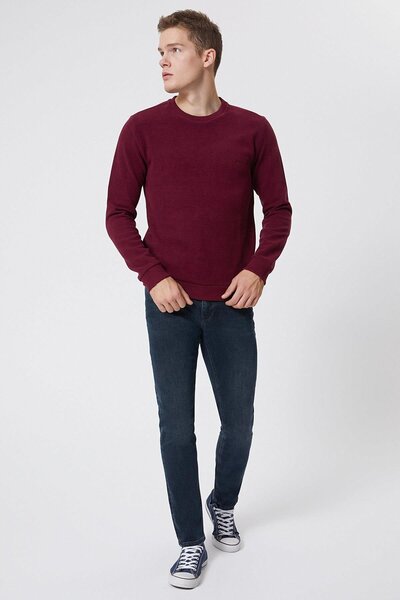 Lee Cooper سترة رجالية جديدة باللون البوردو