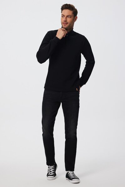 Lee Cooper Hanorac cu plachetă pentru bărbați Farrıs, negru