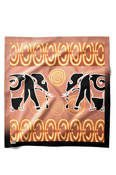 HAWWA وشاح باندانا منقوش على شكل فيل