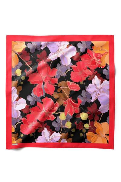 HAWWA وشاح باندانا منقوش عليه زهرة اللهب