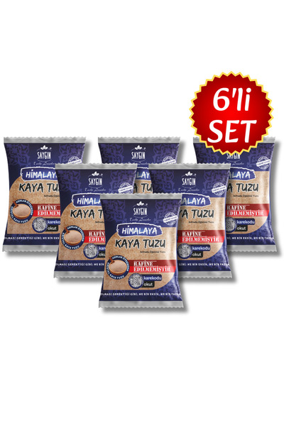 Saygın %100 Doğal Himalaya Tuzu 6’lı Ekonomik Paket – Öğütmelik 6x500g