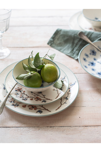 nv tableware Sakura Pino 6 Kişilik 24 Parça Porselen Yemek Seti