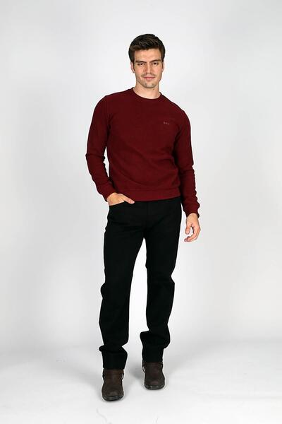 Lee Cooper Newdwade Мъжка блуза с обло деколте, бордо