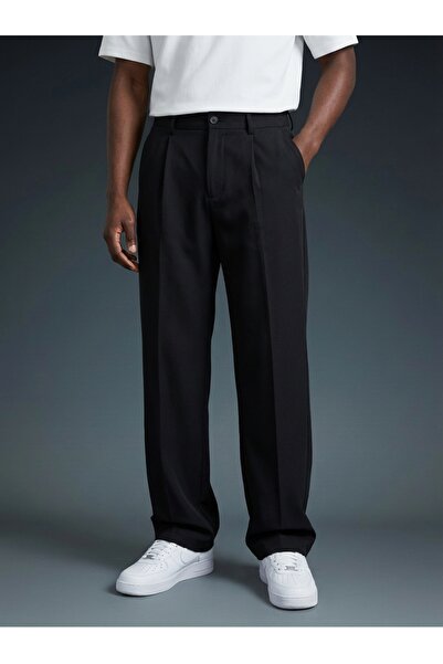 KHAYN BAGGY ÖNÜ PİLELİ KUMAŞ PANTALON K2013KP