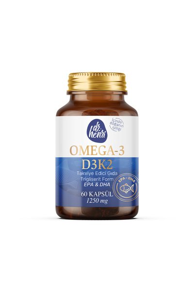 Dr.Henri Omega-3 D3K2 EPA & DHA 60 Kapsül