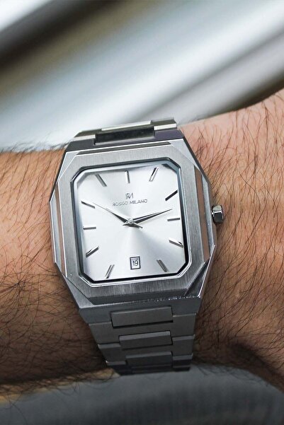 Rosso Milano ساعة يد رجالية بسوار فولاذي RM613277A
