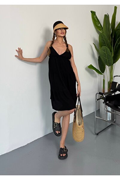 BEJNA Γυναικείο καλοκαιρινό πλεκτό κοντό φόρεμα