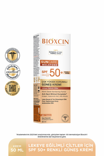 Bioxcin Sun Care Lekeye Eğilimli Ciltler Renkli Spf 50 Güneş Kremi 50 ml Tint...