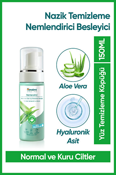 Himalaya Nemlendirici Yüz Temizleme Köpüğü 150 ml | Aloe Vera & Hyaluronik As...