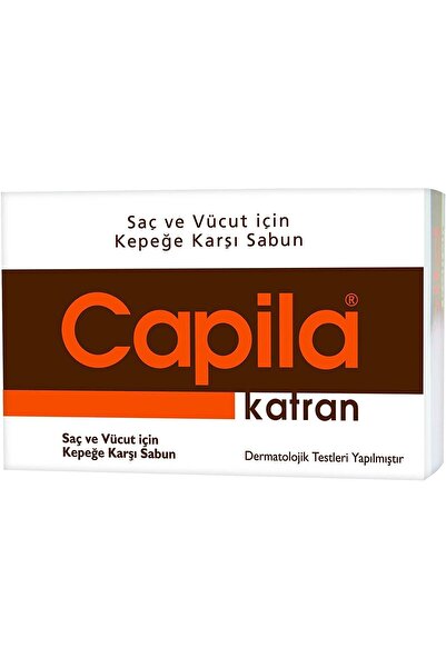 Capila Saç ve Vücut İçin Kepeğe Karşı Katran Sabun 90 Gr