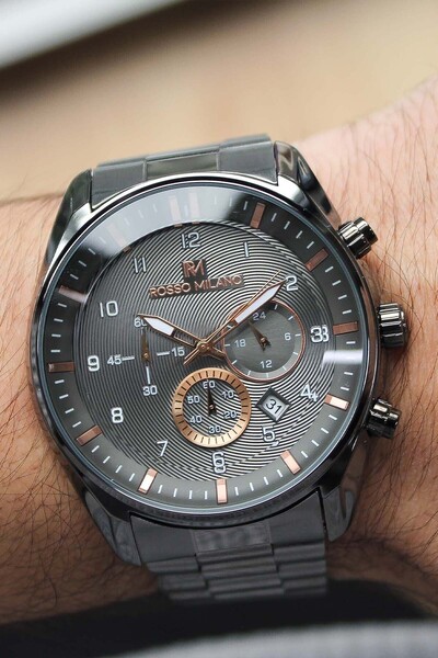 Rosso Milano Rm81987V Men's Steel Band Wristwatch