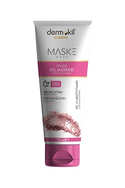 Dermokil Peeling Etkili Ve Yağ Dengeleyici Pembe Kil Maskesi 75 ml