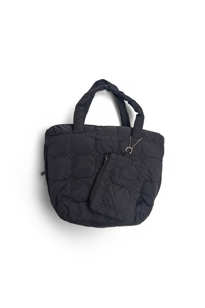 Ecrou Puff Shoulder Bag Black