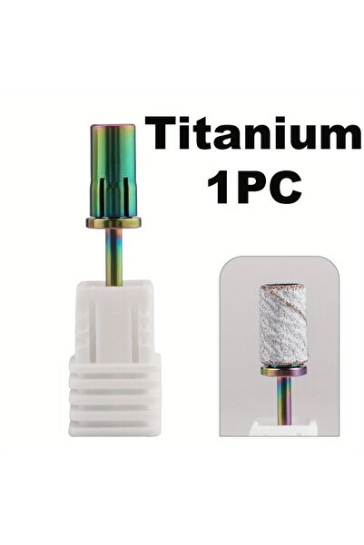 Choice Titanium 1pc 1PC Nail Art Sanding Band Mandrel Bit, Silver/Golden/Colo...