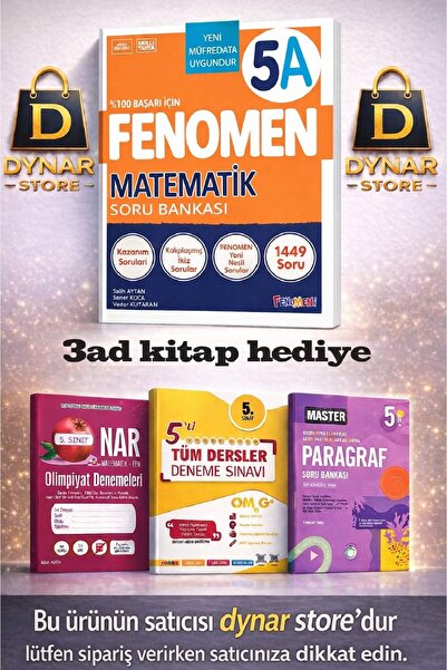 Fenomen Yayıncılık Fenomen 5.sınıf Matematık (A) Soru Bankası Hediyeli 2025-26