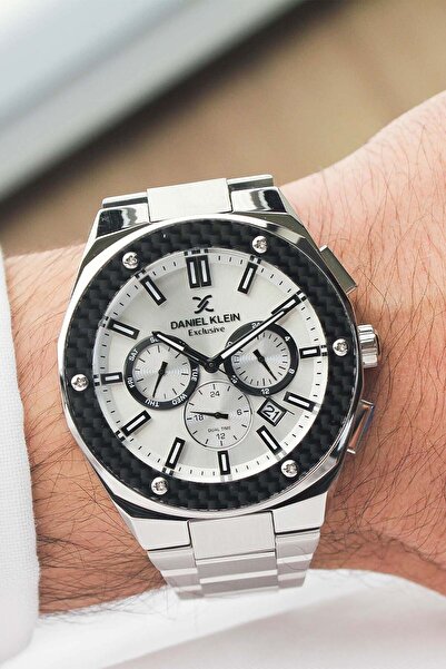 Daniel Klein ساعة يد رجالية بسوار فولاذي DK438758