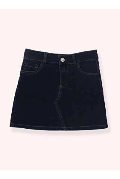 Panço Baby Girl Monster Club Denim Skirt Gkpn0010