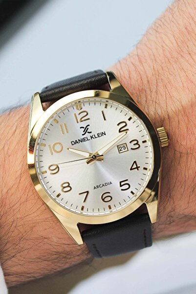 Daniel Klein ساعة يد رجالية بحزام جلدي DK442809