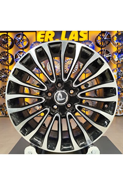 BK 4 Adet BKY-1158 7*17 5*108 ET50 63,4 BLACK MACHINED JANT (Takım)