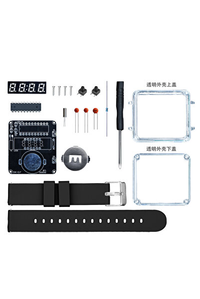 Choice Black LED DIY Electronic Watch Kit Digital Tube Clock Accessories Sold...