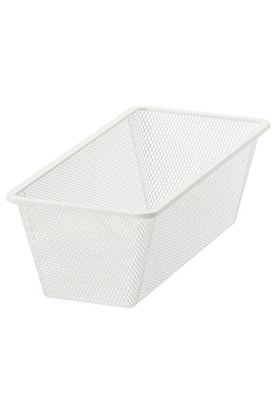 Arma Mesh Basket, White, 25X51X15 cm