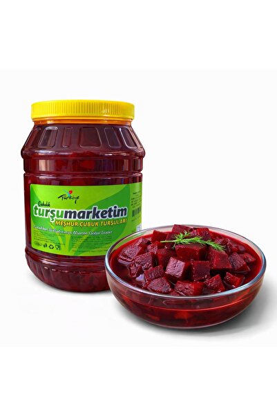 Tursumarketim Doğal Çubuk Kırmızı Pancar Turşusu | Ev Yapımı Turşu