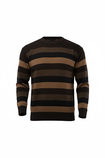 HEDEFNUR TEKSTİL Tricotaj gros de iarnă cu model în dungi pentru bărbați și d...