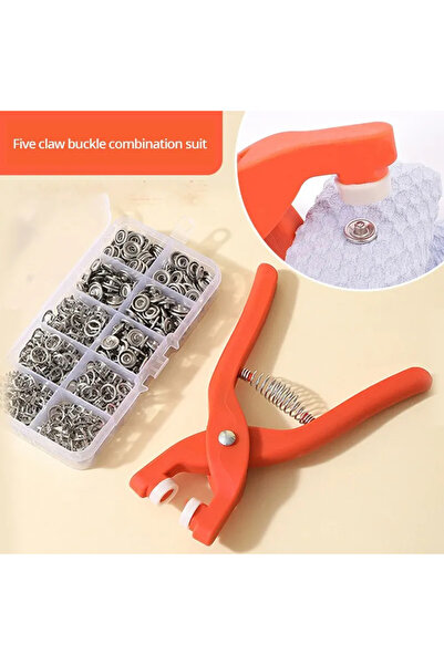 Choice مجموعة أزرار كبس مكونة من 100 قطعة مع كماشة ضغط يدوية، 50 زر كبس، أزرا...